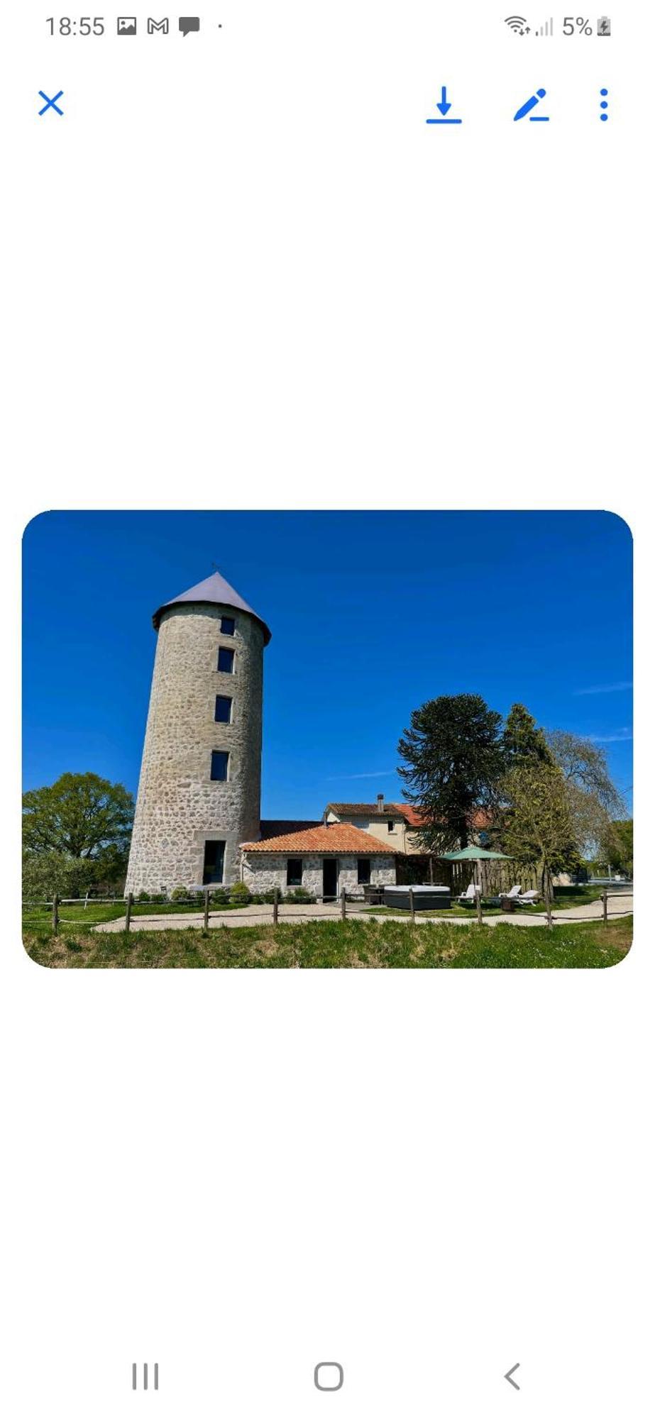 Loue Ancien Moulin A Vent Avec Piscine Et Jacuzzi Villa Neuvy-Bouin Exterior photo